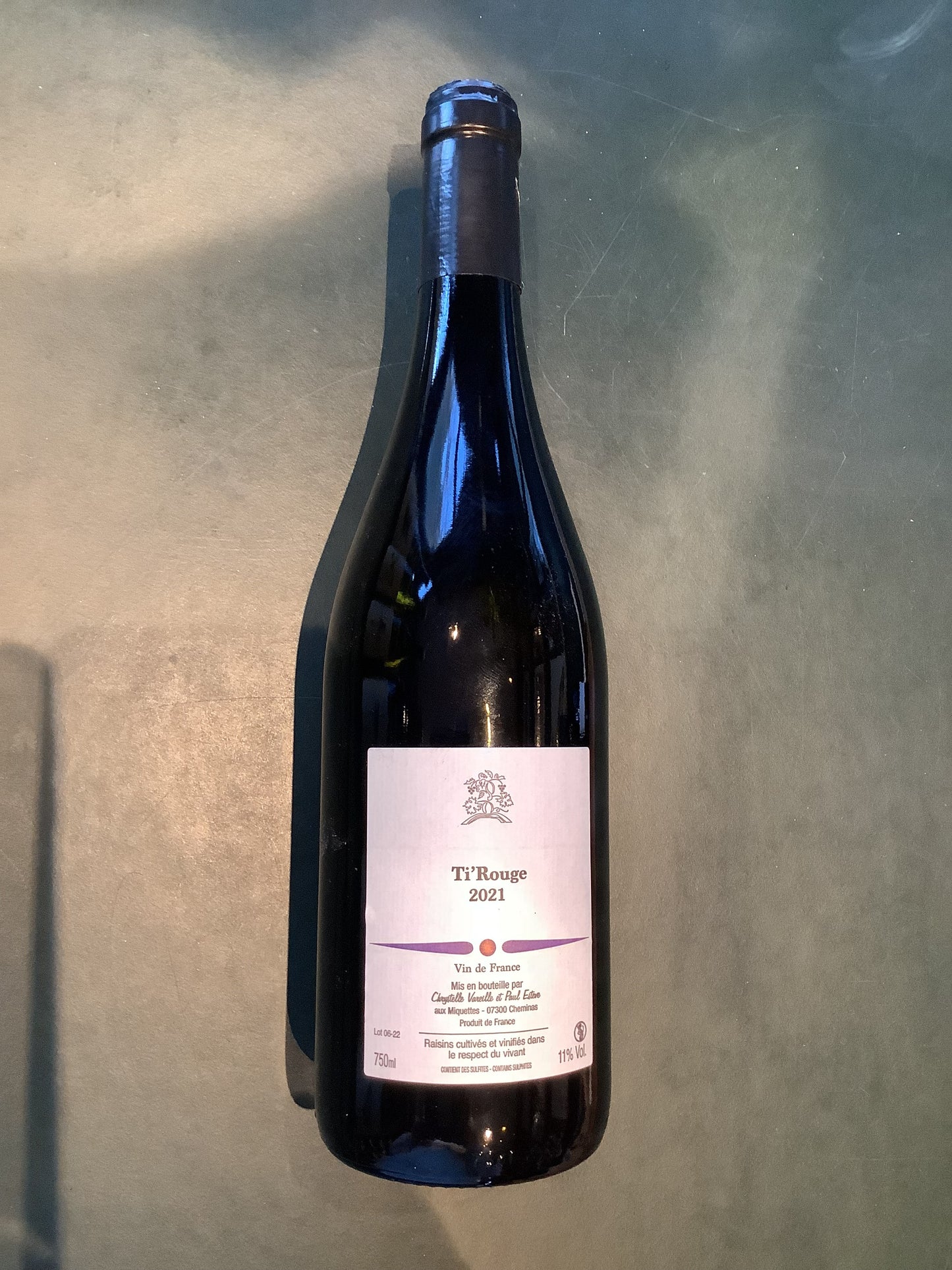 Domaine des Miquettes, Ti'Rouge 2021 (Syrah)