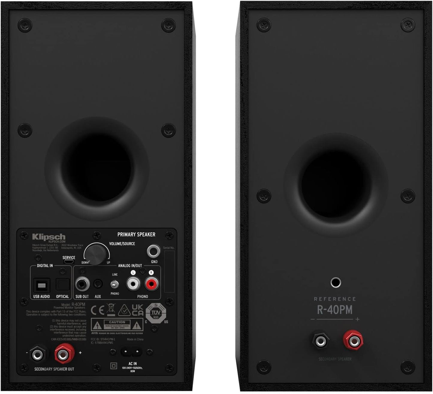 Klipsch R-40PM Powered Speakers