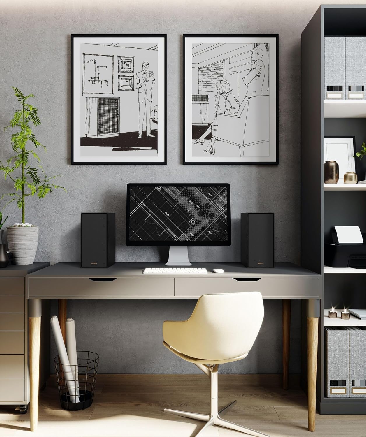 Klipsch R-40PM Powered Speakers