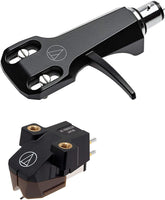Audio Technica AT-VM95SH/H Headshell/Dual Moving Magnet Cartridge with Shibata Stylus(Black/Brown)